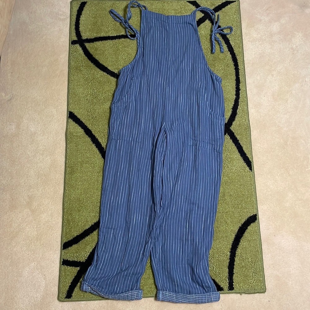 aerie pinstripe jumpsuit
